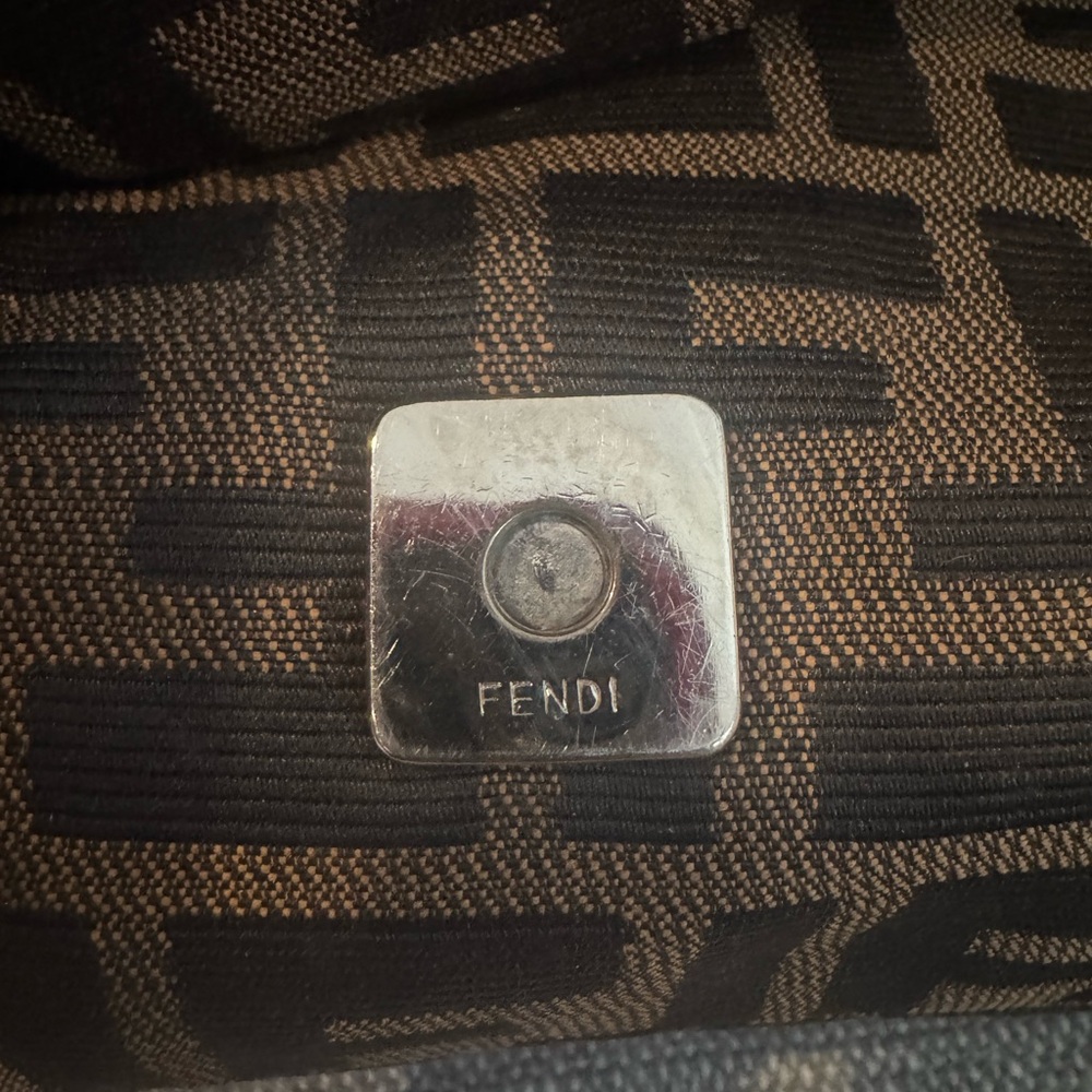 Fendi Black and Brown Shoulder Bag - Picture 3 of 16